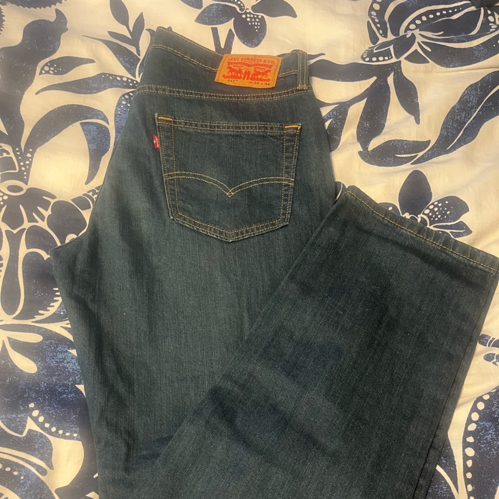 Levi's Men's Dark Blue Straight Jeans